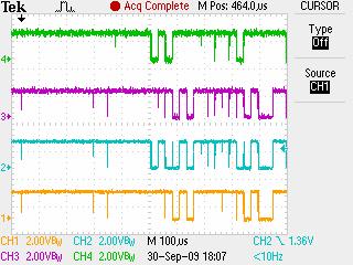 66 5.4. Meritve izvajanja nevronske mreže na čipu FPGA Meritve smo izvajali na štirikanalnem osciloskopu proizvajalca Tektronix, model TDS2024B.