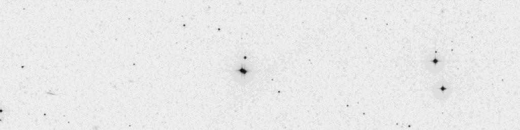 IC 3128 is very faint, 2:1 elongated