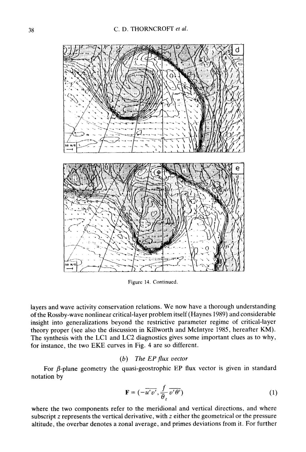 38 C. D. THORNCROFT er al. Figure 14. Continued. layers and wave activity conservation relations.