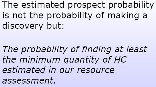 Probability of Discovery Conceptual of thet Probability of Geologic Success Suppose we look at four major factors