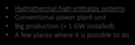 Energy production Frontiers in geothermal energy Hydrothermal high enthalpy