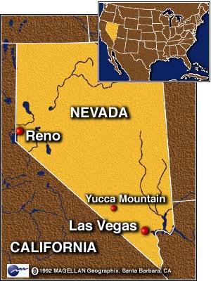 Yucca Mountain Proposed National Repository Located in SW Nevada On a tectonic