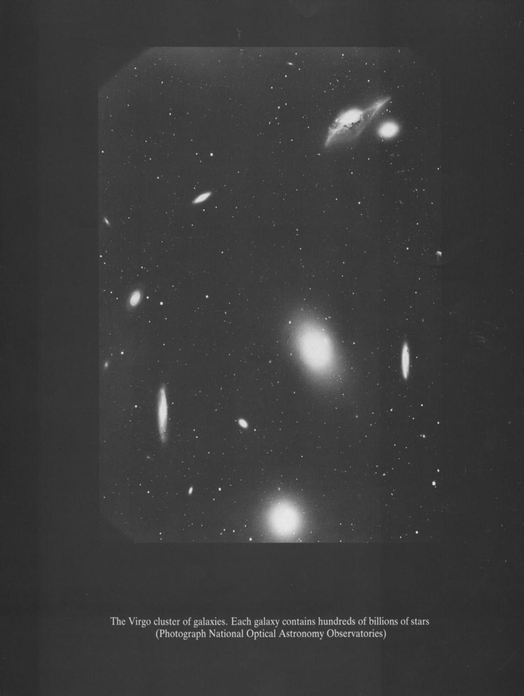 The Virgo cluster of galaxies.