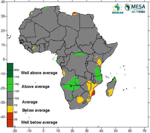 PRECIPITATION ASSESSMENT Significant deficit and poor distribution of seasonal precipitation since September 2015 have negatively affected many countries in southern Africa.