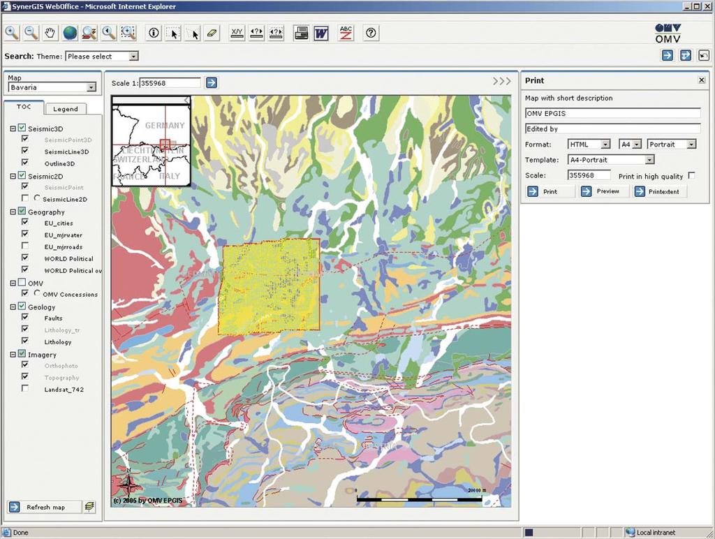 system composed of interoperable components. It integrates GIS with the company's other information technologies.