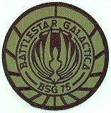 BSG-PA-1 Battlestar Galactica BSG 75 Marines Logo Black Patch This patch is worn by the
