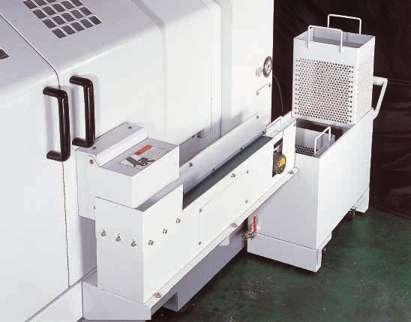 parts after cut-off. Part conveyor systems are also available.