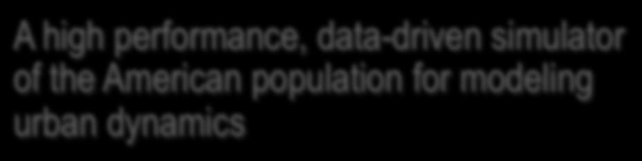 data-driven simulator of the American population for