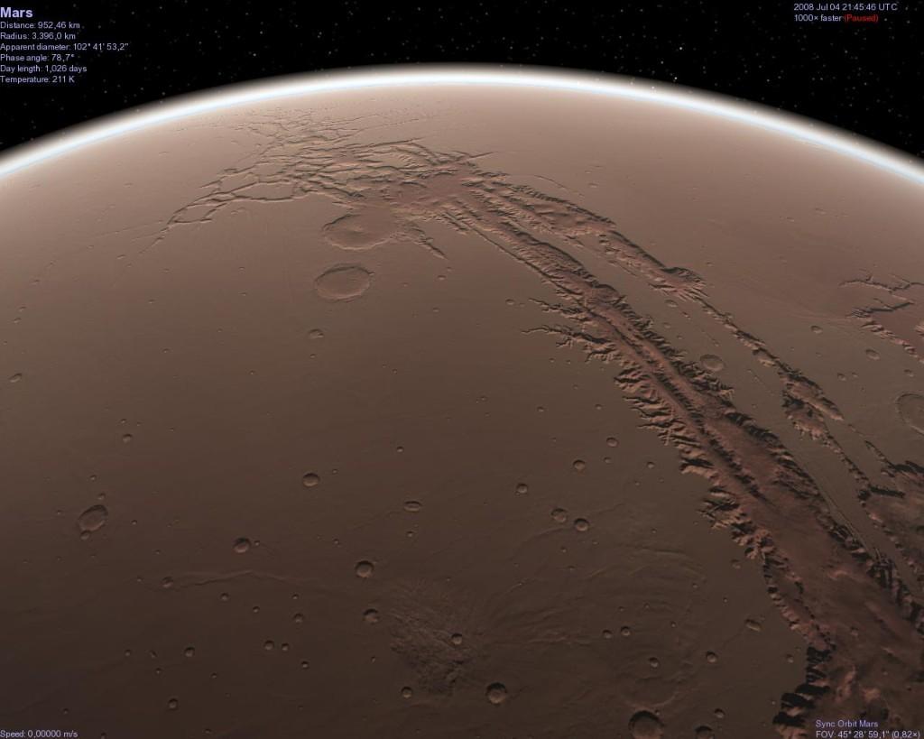 Q.10 Fact or Fiction? Only one of these statements is true. Which is it? The canyon Valles Marineris on Mars is... 1.