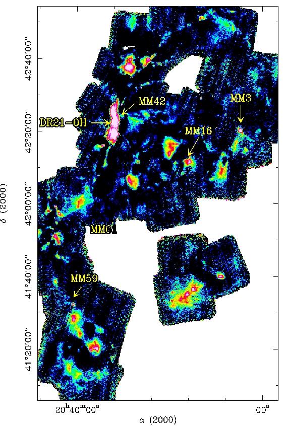 Searching for the earliest phases of high-mass stars Massive dense cores (MDCs): $ small-scale cloud fragments 0.01-0.