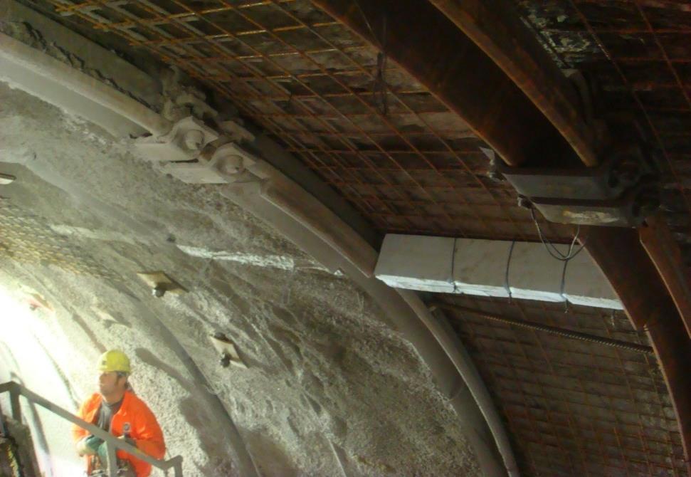 3.2 Support Installation In weak rock conditions, the tunnel must immediately be supported to guarantee stability and safety for men and machine.