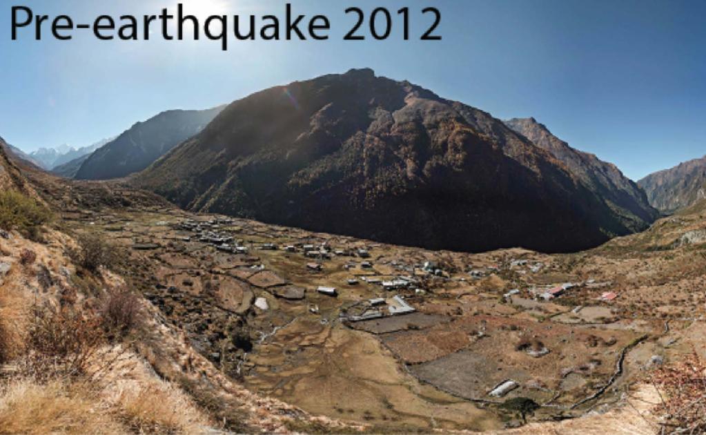 Devastating landslide, Langtang village Photos by