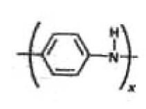 Polyaniline prepared electrochemically, by oxidation of aniline in acid media N H n Polythiophene and