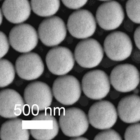 THC vs SEM 500 nm polystyrene spheres THC agrees with SEM results THC