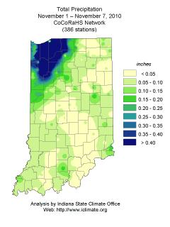 The northern halves of Lake, Porter, and Laporte county continue drought free.