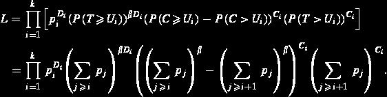 satisfy an additional condition: equation(4) Therefore, from (4), the likelihood of the data can