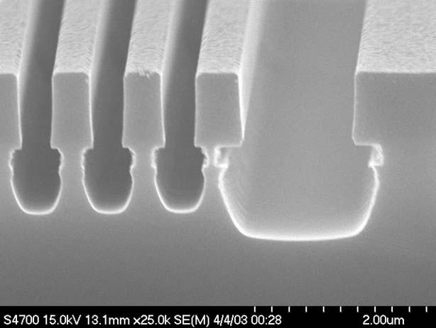 SEM Micrograph of Poly-Si and Poly-Si/SiO 2