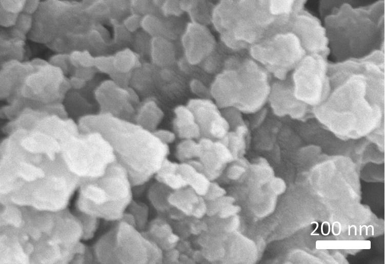 Fig. S1. SEM image of bulksnpi prepared in the absence of Pluronic F127. Fig. S2.