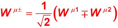 bosons, whereas the weak hypercharge current couples to an