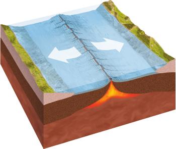 Divergent Boundaries The way that plates move relative to each other determines how the plate boundary affects Earth s surface. At a divergent boundary, two plates move away from each other.