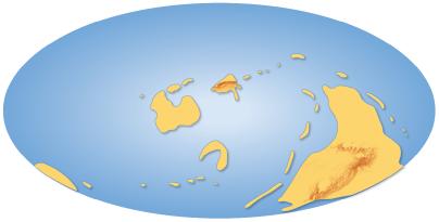supercontinent cycle the process by which supercontinents form and break apart over millions of years Pangaea the supercontinent that formed 300 million years ago and that began to break up 200