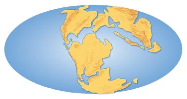 This rift separated Laurasia into the continents of North America and Eurasia, and eventually formed the North Atlantic Ocean.