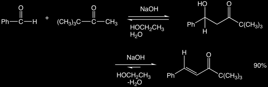 allows the direct formation of a single aldol product in crossed aldol condensations. Claisen-Schmidt reaction.