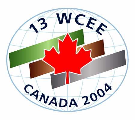 13 th World Conference on Earthquake Engineering Vancouver, B.C., Canada August 1-6, 2004 Paper No.