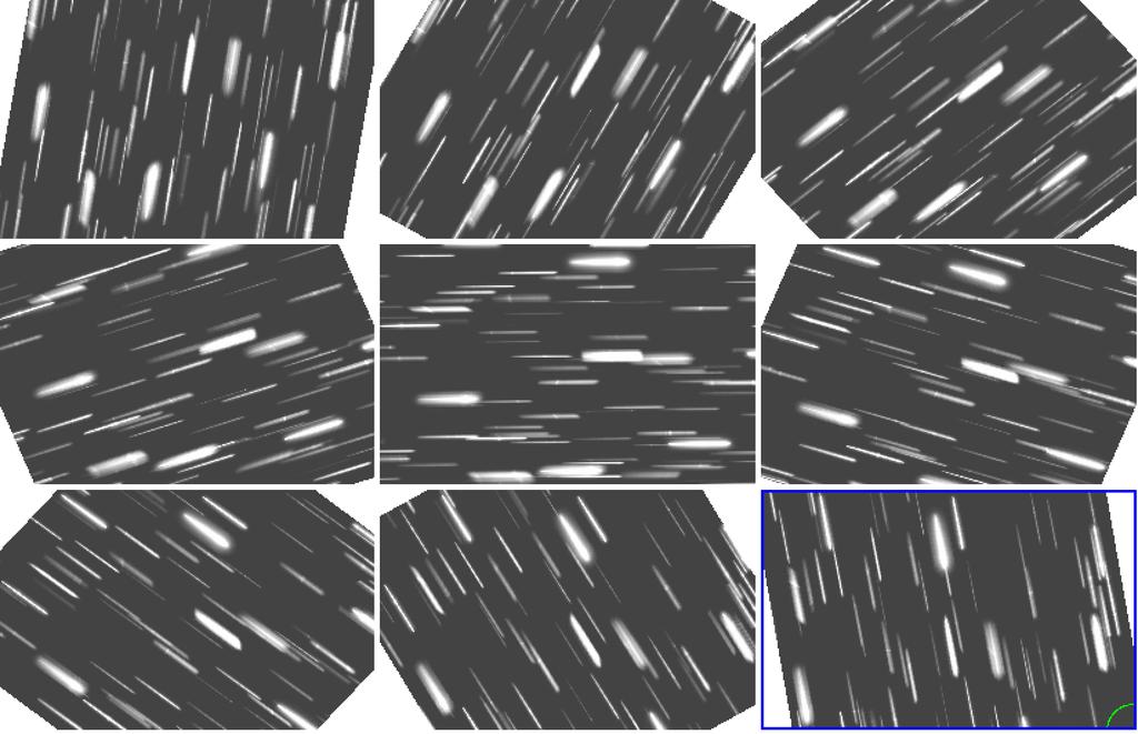 dispersed images (9 roll angles) Subset of extracted spectra