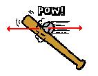 Other examples of Newton s Third Law The baseball forces the bat to