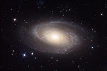 M81 Bode's Galaxy M81 is a small spiral galaxy, 12 million lightyears away.