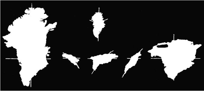 map projection used (all have same