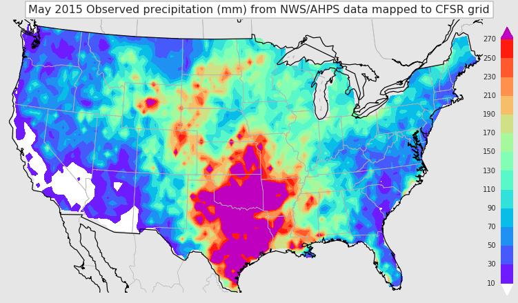 Monthly CFS Precipitation Forecasts with Probability Matched