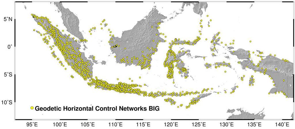 Static GPS of BIG Indonesia Total in 2013 = 1350
