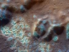 Strange hollows on the surface of Mercury.