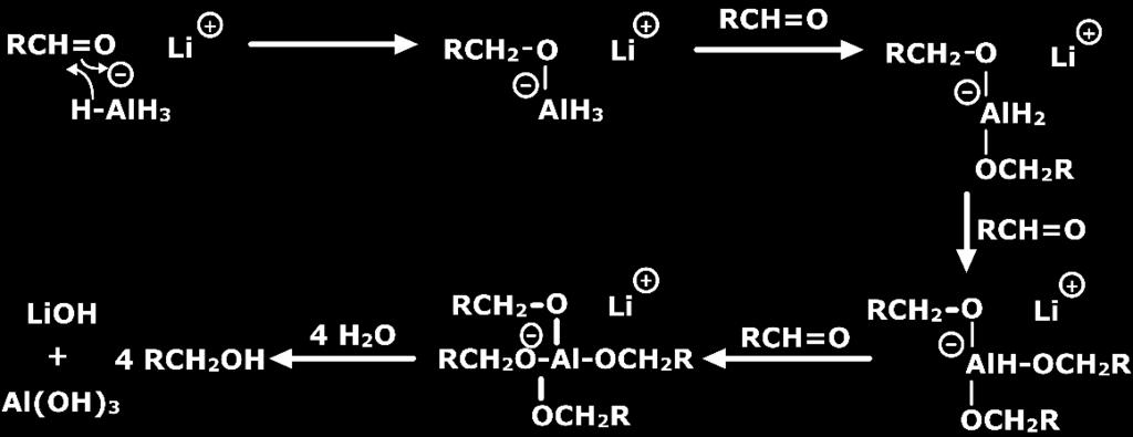 Groups not affected by LiAlH 4: Other functional groups like nitro or halides are not reduced by LiAlH 4.