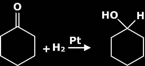 On the contrary, hydrogenation can also work with nickel, rhodium or ruthenium.