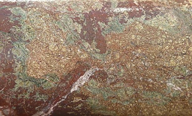 (marble) contact with microdiorite,