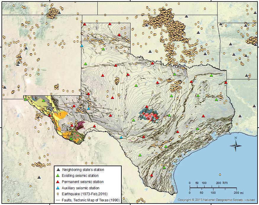Texas is Geologically Diverse 12+ distinct tectonic areas Anadarko Basin Amarillo Uplift Palo Duro Arch Midland Basin Delaware Basin BEG after Ewing Many known subsurface fault
