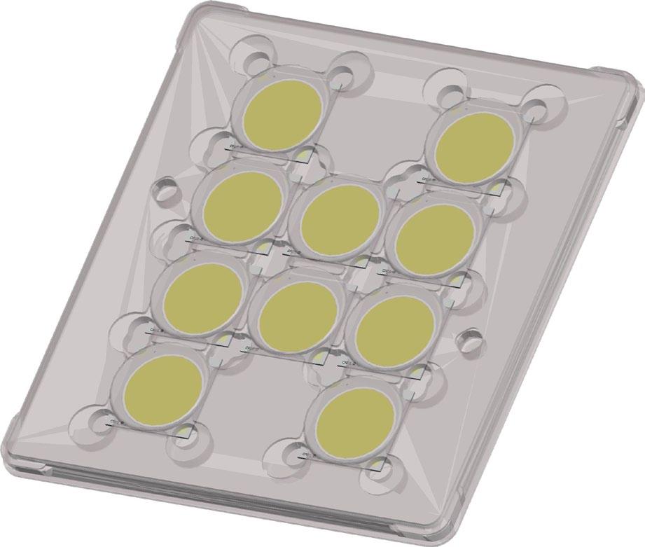 Packaging Cree CXB3590 LEDs are packaged in trays of 10.