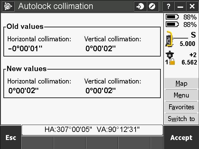 13. The final calibration is the Autolock Collimation. The tracker collimation routine ensures that the tracker axis is parallel to the optical axis.