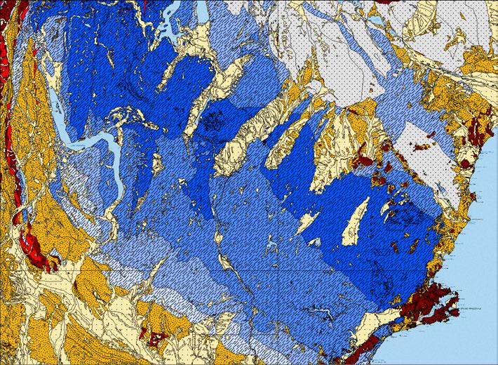 Lithology Methods: Geology data is sourced from client or databases derived from publicly available maps, digitised from reports, or obtained from field mapping.