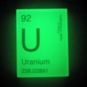 Uranium, U, is a radioactive element