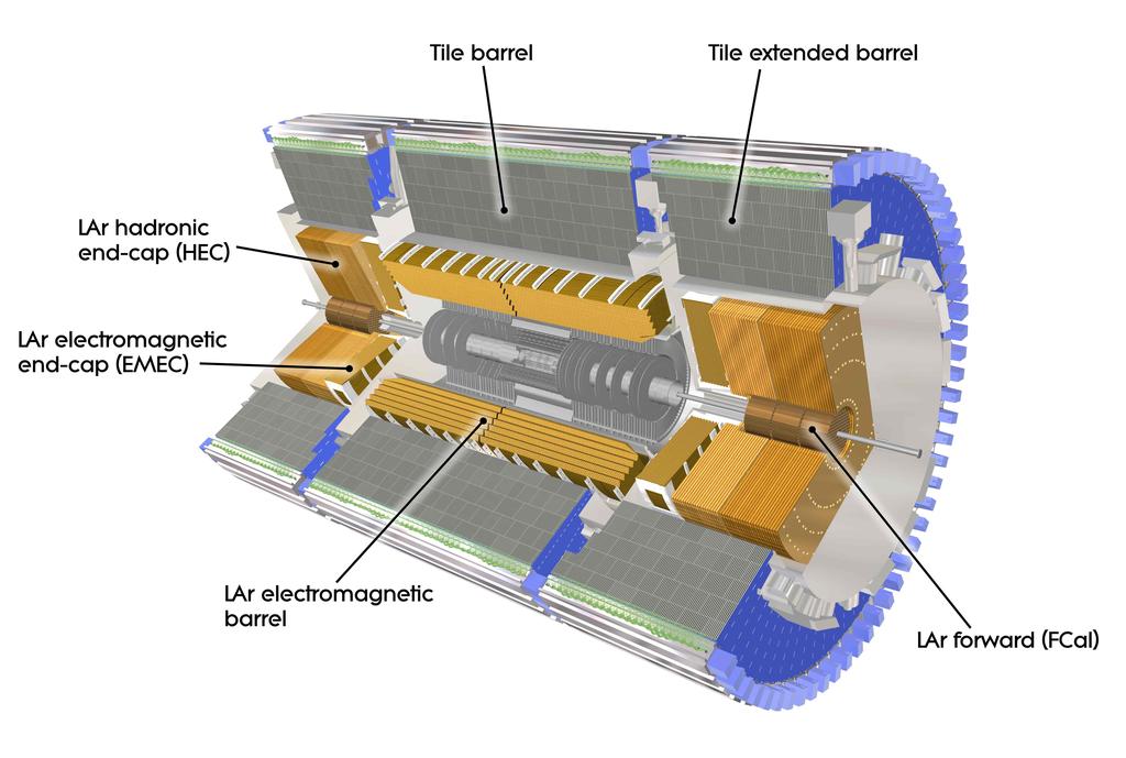 detector and the muon spectrometer, the calorimeters measure the energy of particles by means of a destructive process: incident high-energy particles, with the exception of neutrinos and most muons,