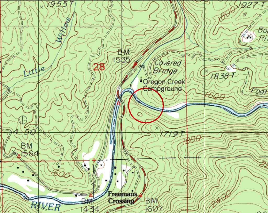 of 4 (Lower Site) Rivermile: Approx. 4.7 Elevation: 1,445 ft.