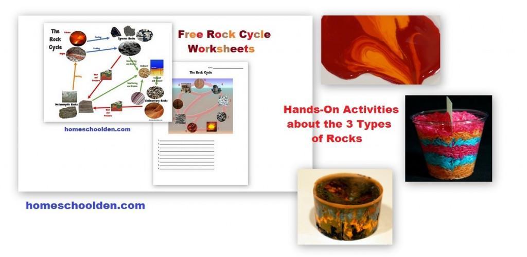 Rocks and the Rock Cycle Activities For the past week or so, we have been talking about the three types of rocks and the rock cycle.