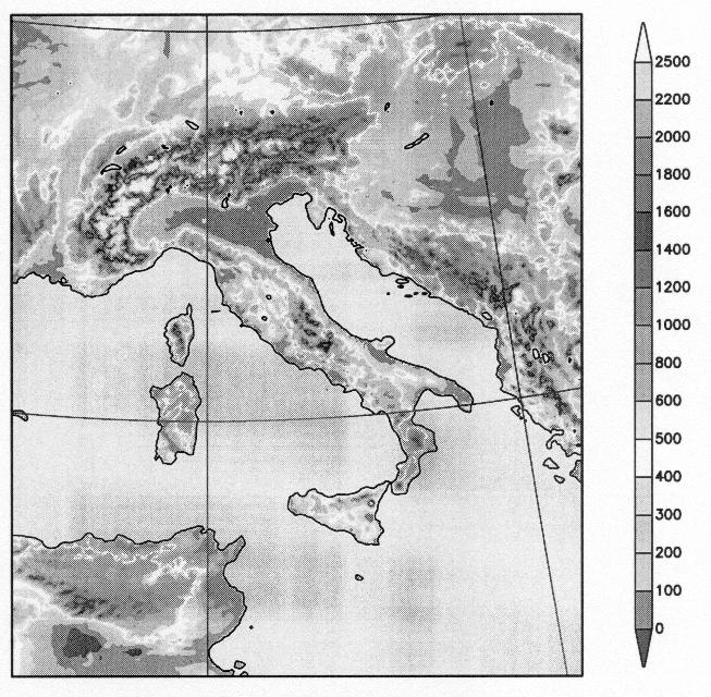 LAMI model Non-hydrostatic Limited Area Model (Italian version) developed in the framework of the COSMO (Consortium for Small-Scale Modelling) project between Germany, Poland, Switzerland, Greece and