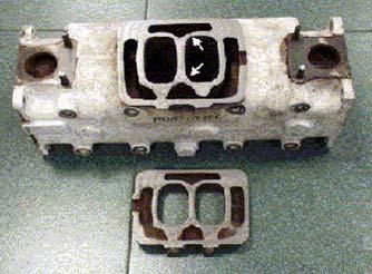 Figure 1. Exhaust manifold of a diesel engine. manifold (Figure 1) which has an active cooling system.