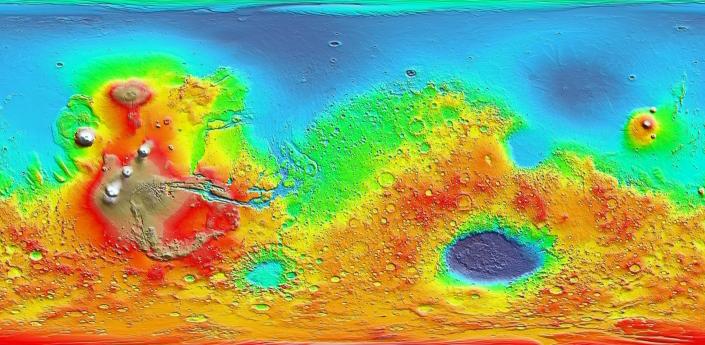 Introduction Planetary scientists can say a lot about a planet s history by looking at a map of its surface.