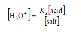 In the same way, addition of OH does not alter the ph greatly since the OH ions combine with the H + of the weak acid until K w is attained.